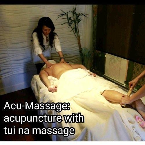 Acupunture treatment combined with massage for optimal results